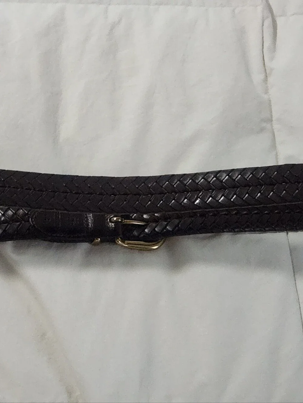 Vintage Coach Brown Braided Leather Size 36 Style # 5922